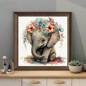 Kit d'art <span class=keywords><strong>pour</strong></span> adultes 5D DIY : Peinture diamant animale sur tissu, peinte à la main, avec taille et cadre personnalisables - Product Image 2