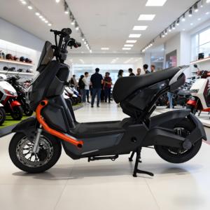 Scooter Eléctrico para Adultos con Marco de Acero, Motor sin Escobillas de 48V 1000W y 3 Velocidades, Batería de Plomo-Ácido de Largo Alcance - Product Image 1