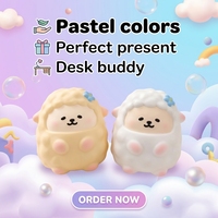Jouets anti-stress mignons en PU souple, balles à presser, animaux moelleux, jouets de bureau pour adultes, jouets anti-stress de Noël