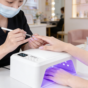 Lámpara de Uñas LED UV T8-A SNRQI, Gran Venta, 2 en 1, Nueva 2026, con Reposamanos, Secador de Uñas de Doble Mano de 72W, 60 LED, Sensor Inteligente - Product Image 2