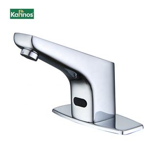 Robinet de lavabo automatique sans contact pour WC, capteur, eau chaude et froide, économie d'eau, chromé, poignée unique, durable, trou unique - Product Image 1