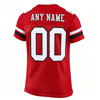Jersey Olahraga Amerika Kustom dengan Kain Mesh dan Nomor Cetak untuk Jersey Sepak Bola Tim