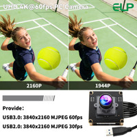 Módulo de Cámara USB3.0 ELP 4K 60fps IMX678, Cámara Web Industrial UVC de Baja Iluminación a Color para Computadora Windows, Linux, Raspberry Pi
