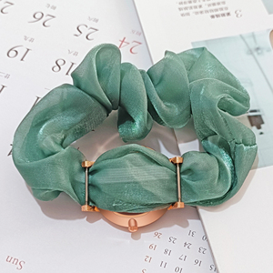 Venta al por mayor de moda nueva pulsera de gasa de aleación para mujer reloj de pulsera de cuarzo relojes aceptar logotipo personalizado - Product Image 5