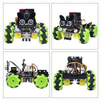 Kit de voiture robot intelligente STEM Keyestudio Microbit 4WD Mecanum V2.0 avec carte Micro Bit
