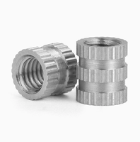 303 Stainless Steel Through Hole Straight Knurl Insert Nut Corrosion Resistant SUS Molded Fastener