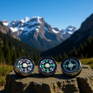 Mini <b>Plastic</b> Compass 12 15 16mm Pointer Dial Portable <b>Pocket</b> Hiking Outdoor Navigation Guide - Product Image 4