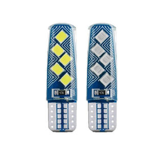 Ampoules LED Canbus W5W T10 pour voiture et moto, 3030 10SMD, haute luminosité, feux de position latéraux, 194 168, feux de jour, 12V, bleu 6000k - Product Image 1