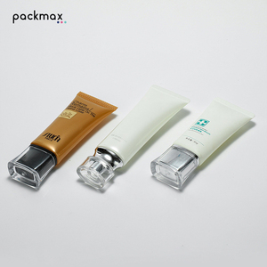 Envase cosmético de tubo blando de PE personalizado — para protector solar, prebase, crema BB, limpiador facial, con tapa acrílica. Envase de tubo flexible - Product Image 3