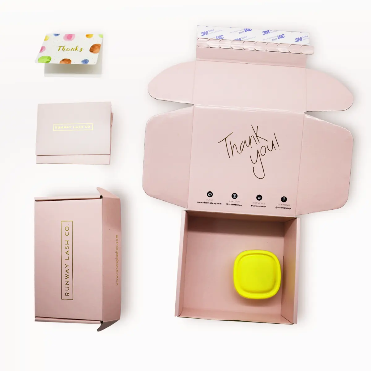 Гофрированные переработанные пользовательские ярко-розовые бумажные упаковочные коробки, конверты, печать для одежды, картонные коробки