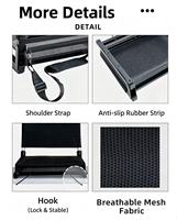 Sièges de sport en maille respirante pour gradins ; Chaises pliantes légères avec structure métallique, idéales pour les matchs de baseball en extérieur.