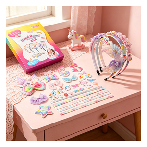 Paquete de Manualidades para Niñas, Diadema para el Cabello, Corona de Unicornio, Estrella, Lazo con Pedrería, Accesorios para Fiestas de Cumpleaños, Regalo, Recuerdo - Product Image 5