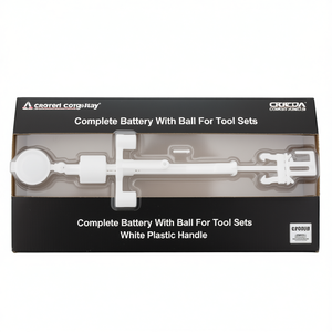 Batterie complète avec boule pour ensembles d'outils, poignée en plastique blanc - Product Image 3