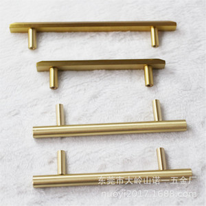 Minimalist <b>Copper</b> Bar Handle For Cabinet Furniture Anti Rust Treatment - Product Image 2