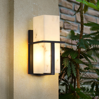 Lámpara de Pared de Acero Inoxidable Minimalista de Diseño Zhongshan, Imitación Piedra, para Exteriores, de Gran Venta