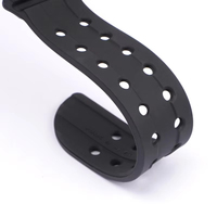 Bracelet en caoutchouc noir respirant et élastique de haute qualité pour montre de sport Casio GWF-1000 Series, en FKM et acier inoxydable argenté, vente en gros
