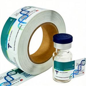 Etiquetas Personalizadas para Frascos, Fluorescentes, Rojo Neón Brillante, Señal de Advertencia de Alta Visibilidad, Etiqueta de Seguridad, Fabricante OEM - Product Image 6