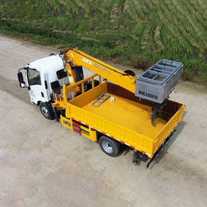 क्ल्यू नए बहुक्रियाशील छोटे <span class=keywords><strong>20</strong></span> मी 22 मीटर टेलीस्कोपिक बूम हवाई प्लेटफॉर्म ट्रक कार्गो डंप बॉक्स के साथ - Product Image 5