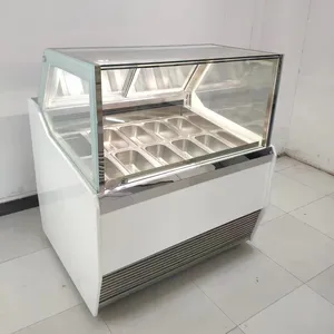 Máquina De Sorvete Duro Italiano Congelador De Lote Gelato Máquina De Exibição De Sorvete Para Venda