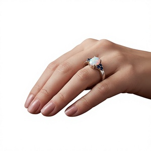 925 Sterling <b>Silver</b> Women's Classic Elegant <b>Ring</b> with Lab Created Gemstone Channel <b>Set</b> Daily Wear - Product Image 3