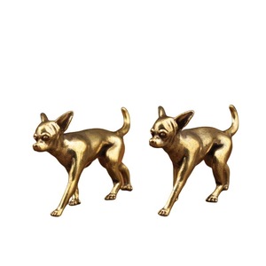 Figura de animal de latón, zorro, decoración de mesa, adorno de jardín para interiores y exteriores, regalo de inauguración de casa - Product Image 5