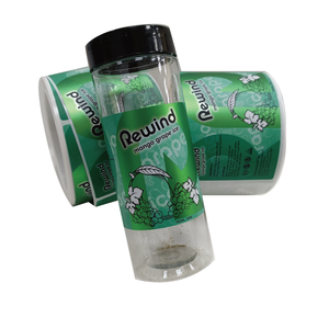 Label botol minuman berperekat kustom Matte metalik mengkilap tahan air tahan minyak stiker kemasan Label rol untuk mesin - Product Image 2
