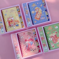 Ensemble Papeterie Kawaii A6, Carnet de Notes en Couleur, Carnet d'Adresse en Papier, 80 Feuilles, Mini Carnet de Notes, Journal Mignon