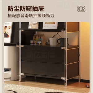 Estante de Almacenamiento Estilo Bauhaus, Multicapa, 5+ Compartimentos, Mueble Ligero para Sala de Estar, Unidad Lateral para Sofá, Multifuncional - Product Image 2