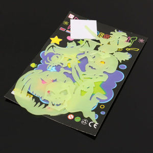 Garantierte Qualität Abnehmbare Selbst Klebe Glow In The Dark Wand Aufkleber, Dekorative PVC Druck Vinyl Wand Aufkleber Decals - Product Image 6