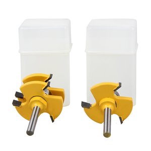 Foret à bois à 3 dents, tige et <span class=keywords><strong>rainure</strong></span> de <span class=keywords><strong>8mm</strong></span>, 3 dents, type T, <span class=keywords><strong>fraise</strong></span> à bois, perçage, ensemble de découpage de fraisage - Product Image 6