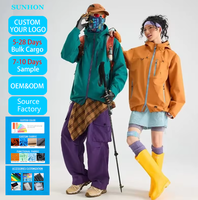 Veste de randonnée imperméable unisexe pour l'extérieur, avec poche zippée colorée, logo imprimé, utilisable en hiver et en été, veste de sport à capuche POWER DRY