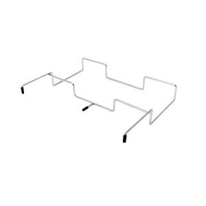 Support pliable rectangulaire en acier inoxydable pour sacs poubelles Jr, accessoire de table de camping extérieur pour la cuisson et le barbecue - Product Image 1