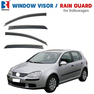 Déflecteurs de pare-soleil et de pluie pour Volkswagen Golf 5 2004+ - Déflecteur de vent, de pluie et de soleil moulé par injection de qualité supérieure - Product Image 1