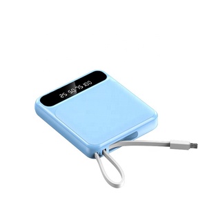 Powerbank cargador de teléfono portátil de <span class=keywords><strong>la</strong></span> batería del Panel de 10000Mah Lumen 10000 MiniPower Pawer banco con cable - Product Image 4