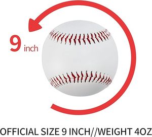 Hard/<strong>Soft</strong> 9 Inch <strong>Baseball</strong> Balls Training TeeBall Safety <strong>Baseballs</strong> for Youth/Kids <strong>Toss</strong>, Batting, Fielding, Hitting, Pitching - Product Image 3