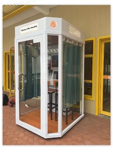 Mini máquina de karaoke de metal, sala de Canto de autoservicio interior con <span class=keywords><strong>cambiador</strong></span> de voz en inglés y sonido realista - Product Image 3