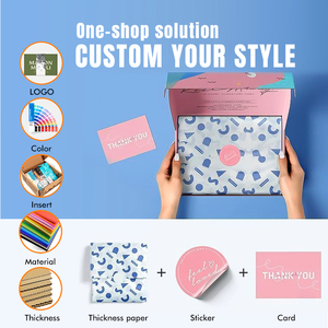 Tùy chỉnh cứng nhắc bưu phẩm vận chuyển hộp với logo tái chế vật liệu đóng gói quà tặng cho vận chuyển cho Tặng - Product Image 4