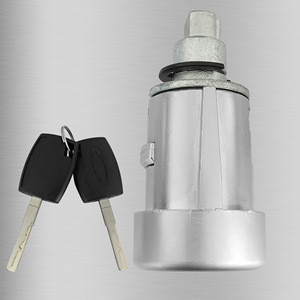 Ford Focus Ignition <b>Lock</b> Cylinder 2 Keys Light Grey Cylindrical <b>Lock</b> For Car Starter Replacement OE1926227 - Product Image 3