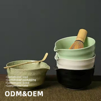 Nouveau service à thé matcha classique 100% fouet en bois de poterie japonaise pour café verres boîte-cadeau classique