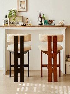 Sgabelli da Bar <span class=keywords><strong>in</strong></span> Stile Francese Mid-Century Moderno, <span class=keywords><strong>Sedie</strong></span> Alte di Design Nordico <span class=keywords><strong>per</strong></span> Casa, Bar, <span class=keywords><strong>Cucina</strong></span> e Bancone - Product Image 4
