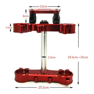 Mejor Motocross FCI 250L abrazadera Triple de piezas modificadas para CRF 250 motocicleta dirección CNC de aleación de aluminio de la dirección