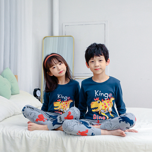 Dimensione 100-160 Bambini <span class=keywords><strong>Pigiama</strong></span> <span class=keywords><strong>2</strong></span> <span class=keywords><strong>Pezzi</strong></span> Set Del Bambino Del Cotone Dei Vestiti Dei Ragazzi E Delle Ragazze Degli Indumenti Da Notte Set Vestiti Dei Capretti All'ingrosso - Product Image 3