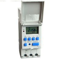 Sakelar Timer Digital yang Dapat Diprogram 220V AC 16A Din Rail Microcomputer Time Relay Kontrol Waktu Otomatis untuk Pompa Cahaya