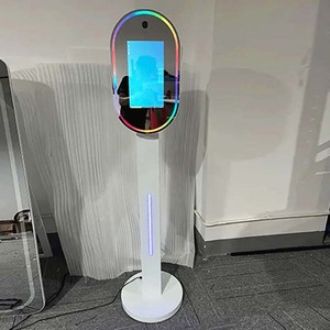 Espejo Fotográfico Ovalado con Luz LED de 360 Grados Personalizable al por Mayor, Mezcla de Colores RGB, Operación Inalámbrica DMX512 - Product Image 2