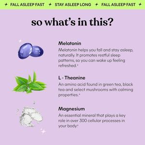 Gummies pour le sommeil à la mélatonine, à la baie de sureau et au magnésium - OEM/ODM - Mélange multivitaminé à la L-théanine et à la camomille pour la relaxation - Product Image 2