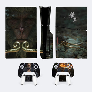 <b>Black</b> Myth Wukong Ps5 Slim Skin Vinyl Sticker For Game <b>Console</b> Controller Cover - Product Image 2