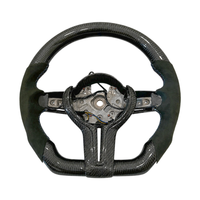 Volant en cuir et fibre de carbone pour BMW 320/525/F10/F30/F31/F32/F15/E90/F70/E71/F31/X5/X6/F01/F07/F20/F11/F22/F25/M3/M5/M4M2