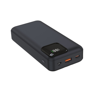 Banco de Energía de 20000mAh con Cables Integrados Tipo-C e iOS, Doble Entrada, Carga Rápida, Pantalla LED, Cargador Portátil - Product Image 1