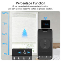 Interrupteur de rideau intelligent WiFi Tuya, panneau tactile EU/UK, télécommande RF433, interrupteur de volet roulant, commande vocale Alexa Google Home