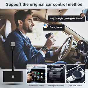 Không dây Carplay Adapter chấp nhận video và âm nhạc dịch vụ với trực tuyến cập nhật cắm Ai Xe hộp cho Apple Android - Product Image 6